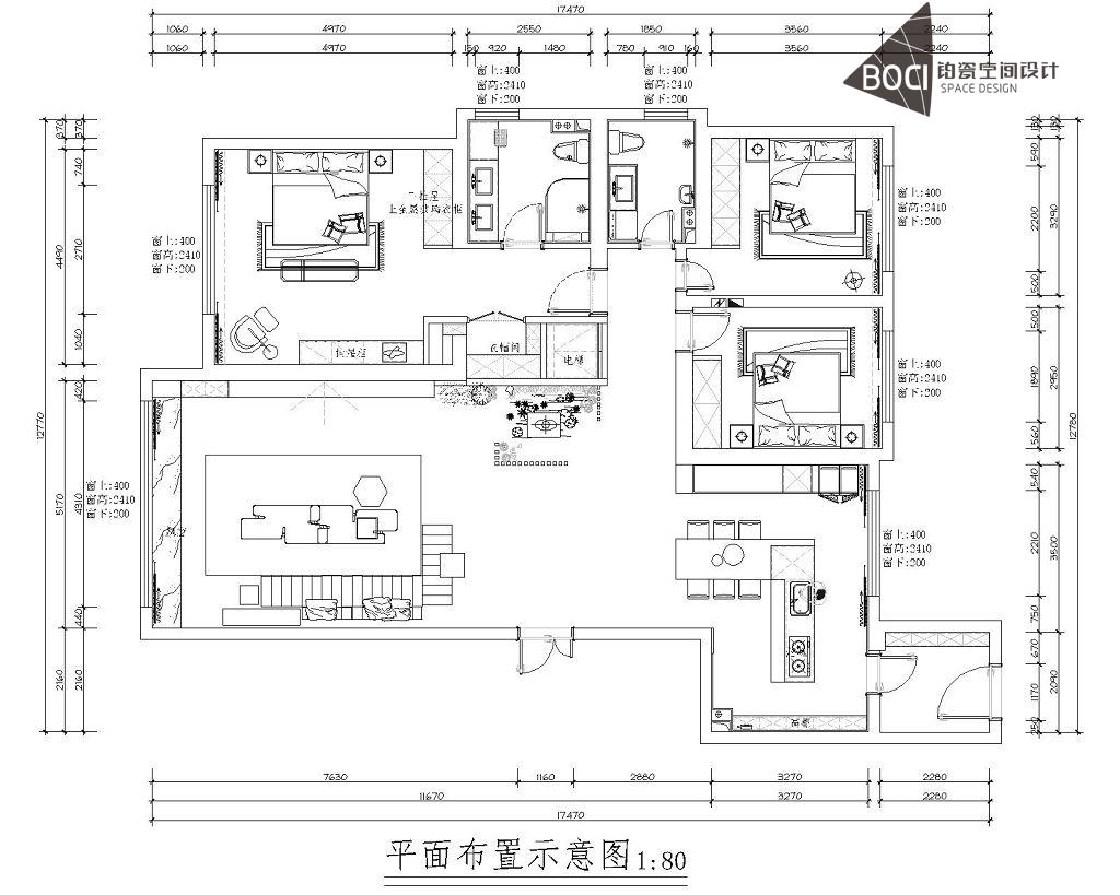 錦尚國(guó)際240平米現(xiàn)代風(fēng)格